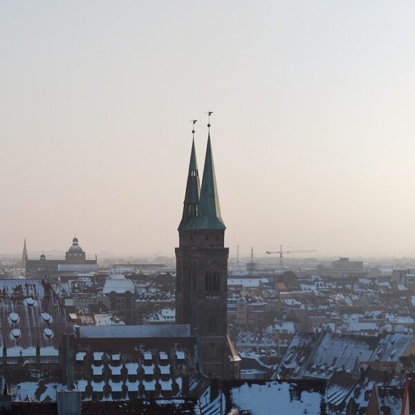 Blick auf die Stadt Nürnberg. Wir führen hier Tatortreinigungen durch.
